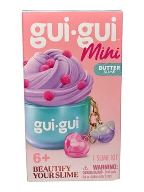 (1) Gui Gui Mini Slime Kit “Butter” ASMR Sensory Keychain Phone Clip Collectible